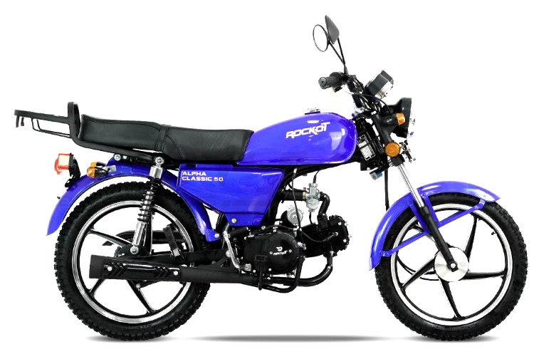 Мопед ROCKOT ALPHA CLASSIC (синий глянцевый)