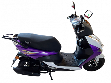 Скутер TMBK Sport FS (ТМБК Спорт) 50сс, белый/фиолетовый Скутер TMBK Sport FS (ТМБК Спорт) 50сс, белый/фиолетовый
